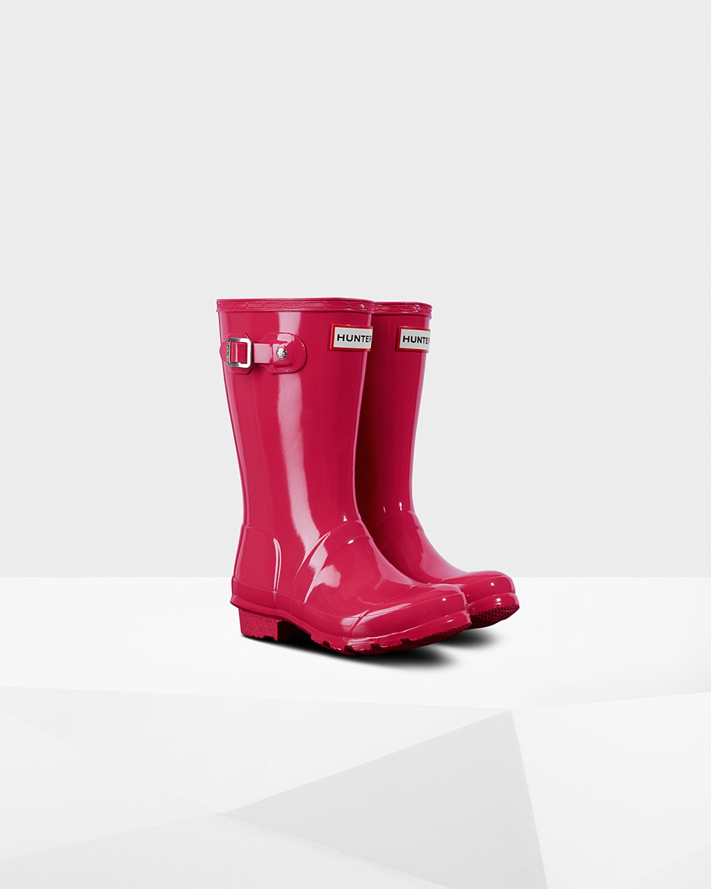 Kids Hunter Rain Boots Pink - Original Big Gloss - 1930652-IX